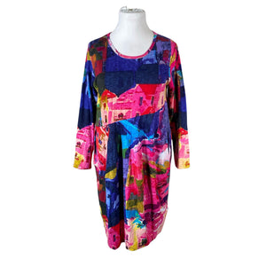 Unisex Orientique - Tricot dress, size 42 - Blue (1)