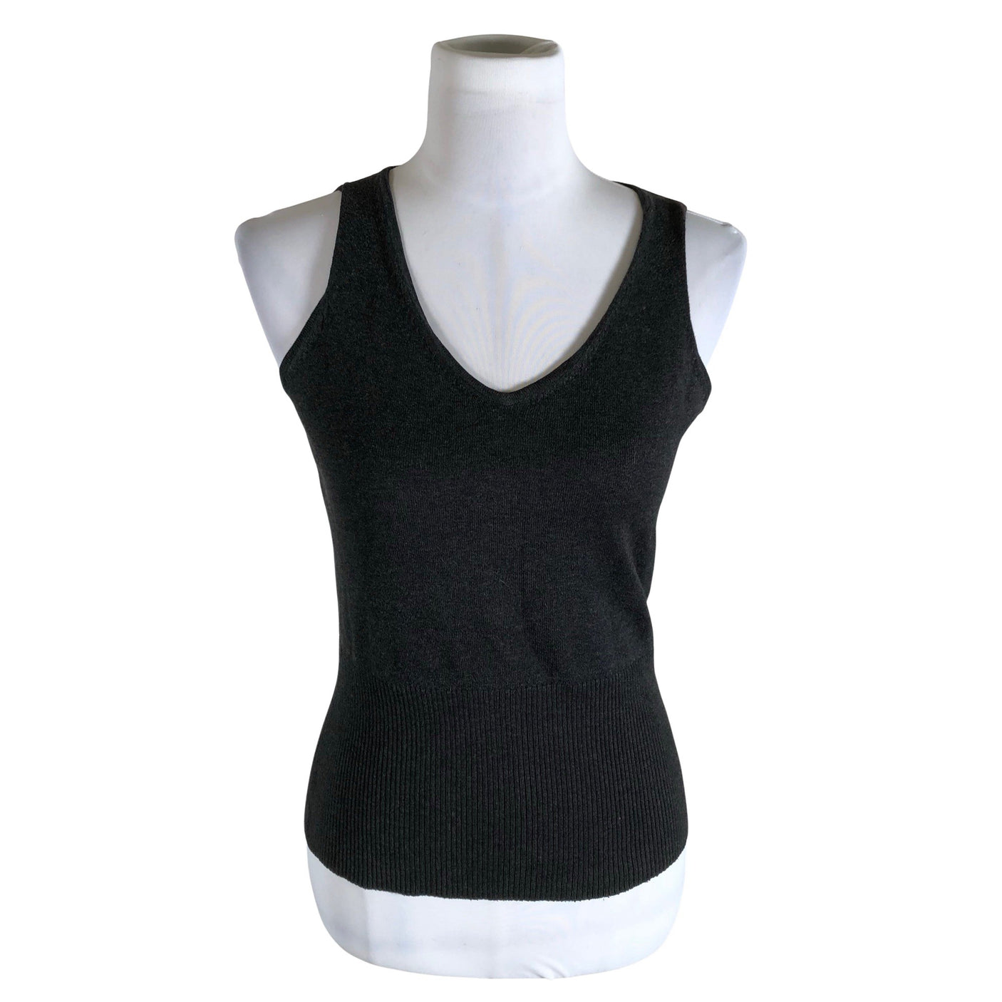Unisex Your Face - Knit vest, size 38 - Gray (1)