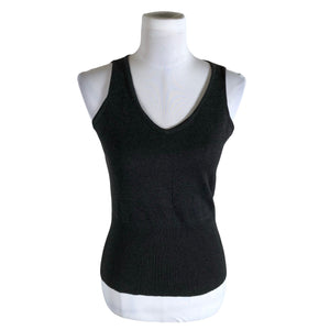 Unisex Your Face - Knit vest, size 38 - Gray (1)