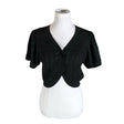 Unisex Lindex - Knit bolero jacket, size 40 - Black ()