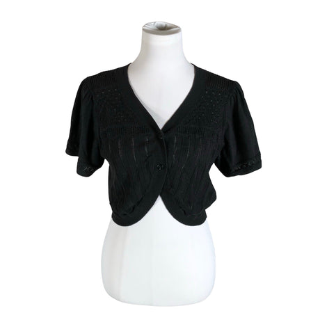 Unisex Lindex - Knit bolero jacket, size 40 - Black ()