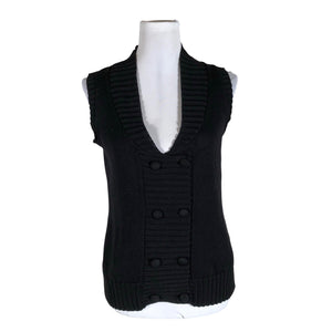 Unisex Marimekko - Knit vest, size 38 - Black (1)