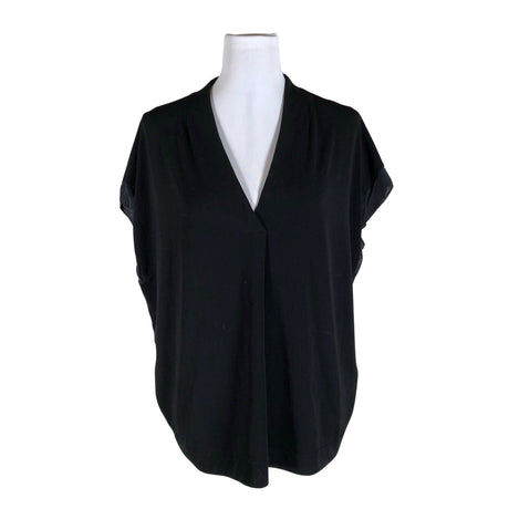 Unisex by Malene Birger - Short-sleeved blouse, size 34 - Black ()