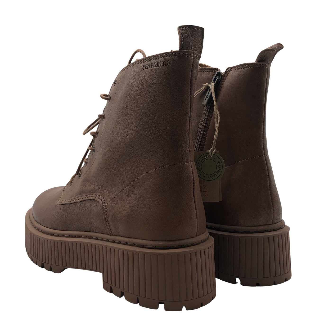 Unisex Ten Points - Army boots, size 41 - Brown (3)