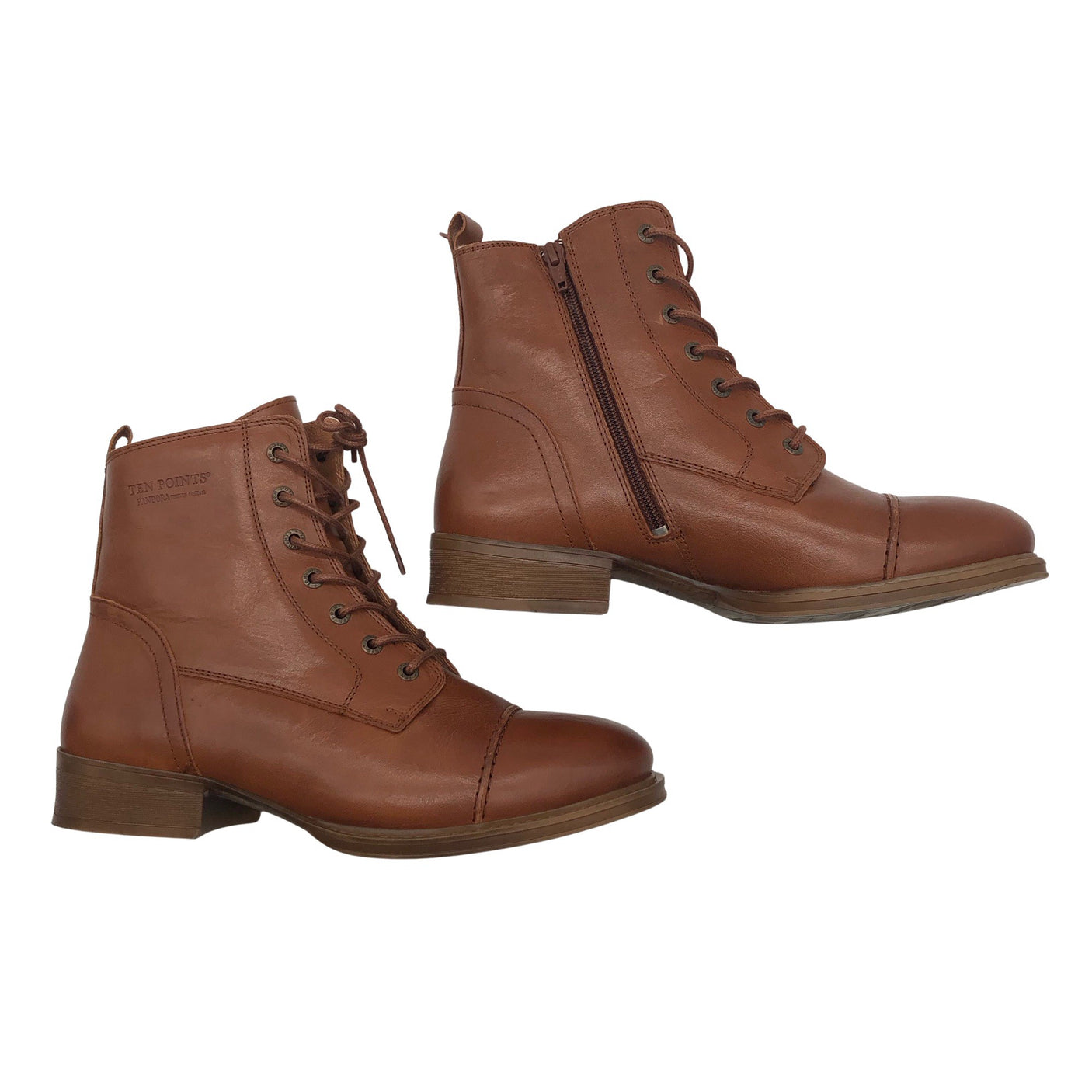 Unisex Ten Points - Ankle boots, size 42 - Brown (1)