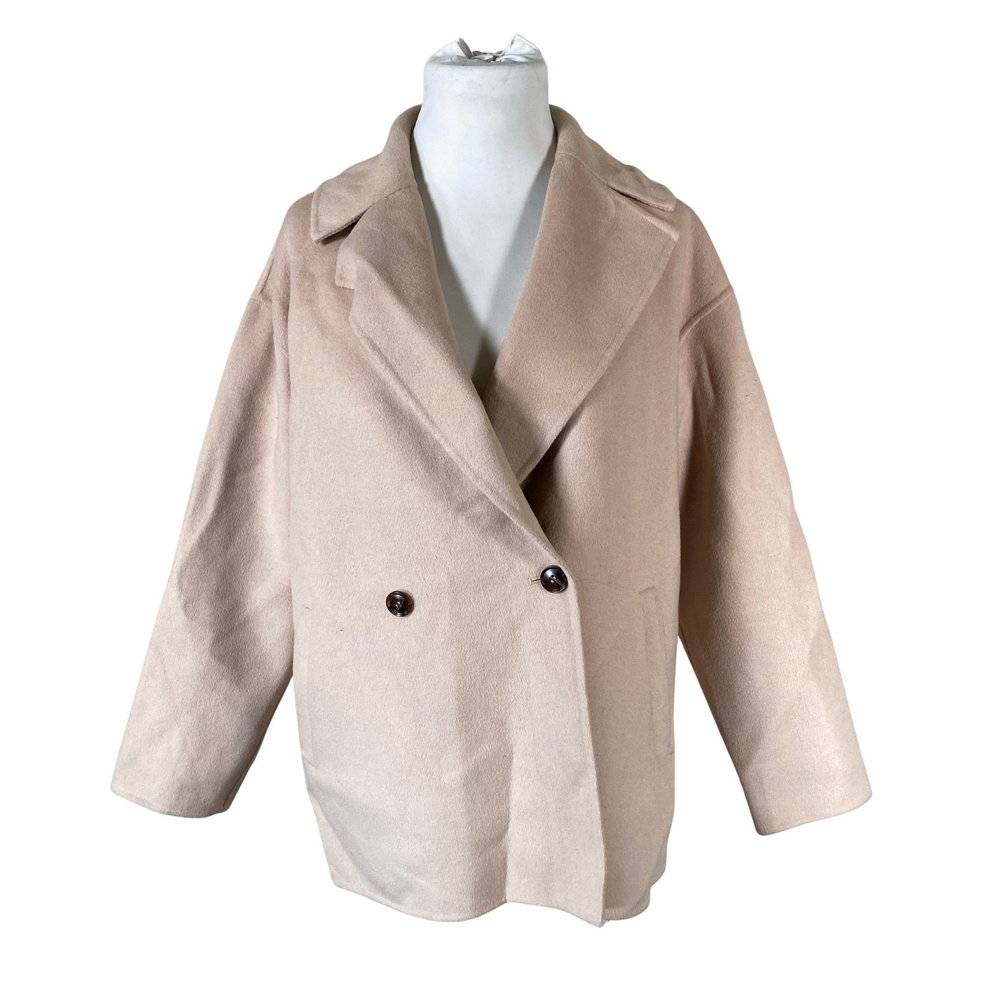 Unisex Nanso - Wool coat, size 44 - Light pink (1)