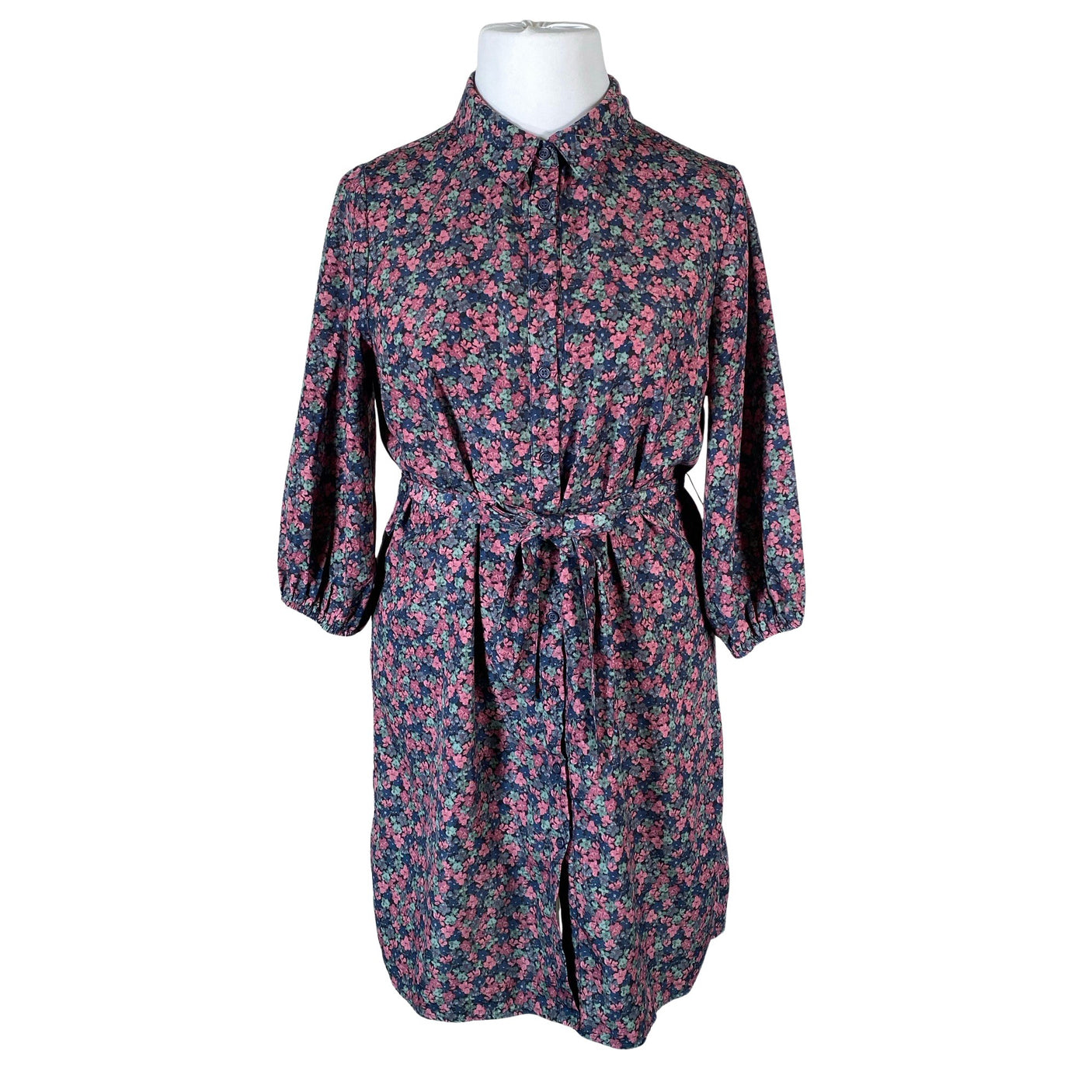 Unisex Na-KD - Schiffon dress, size 42 - Blue (1)