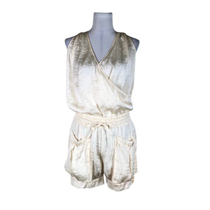 Unisex Sisley - Short overalls, size 38 - Natural white (1)
