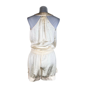 Unisex Sisley - Short overalls, size 38 - Natural white (2)