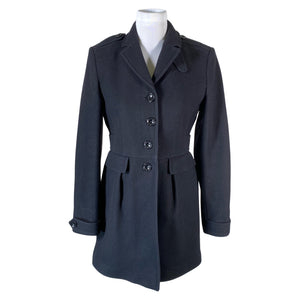 Unisex Burberry Brit - Wool coat, size 38 - Black (1)
