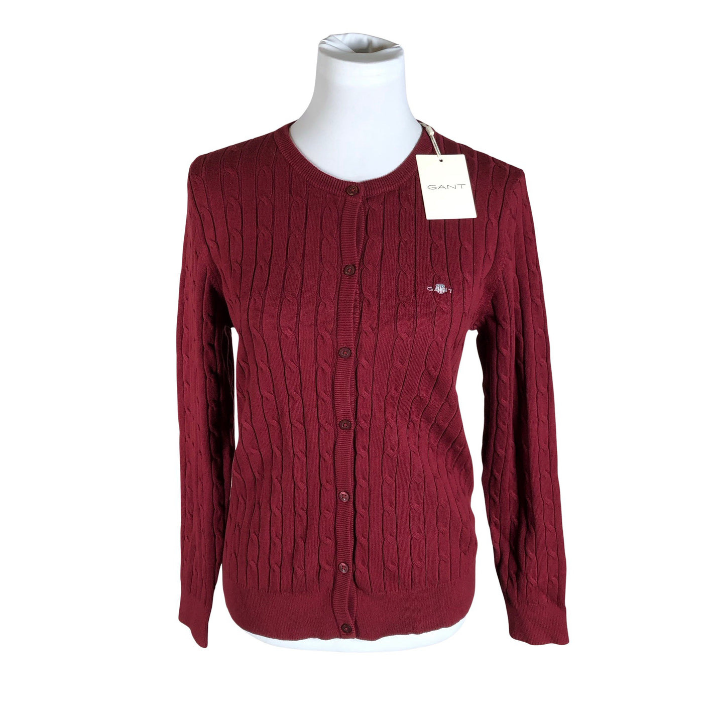 Unisex Gant - Cardigan, size 40 - Wine red (1)