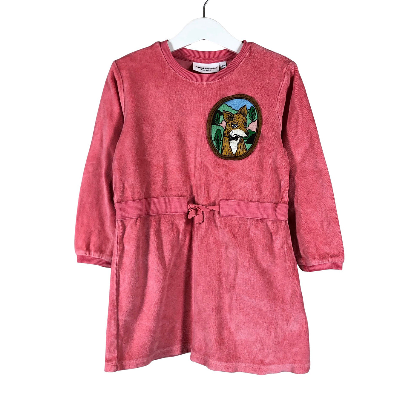 Unisex Mini Rodini - Tricot dress, size 104 - 110 - Pink (1)