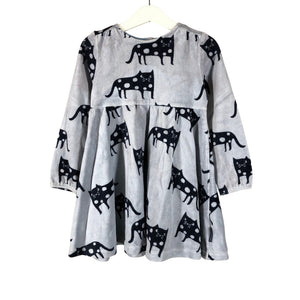 Unisex Polarn O. Pyret - Tricot dress, size 98 - 104 - Light blue (1)