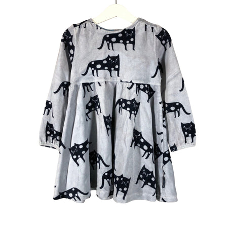 Unisex Polarn O. Pyret - Tricot dress, size 98 - 104 - Light blue ()