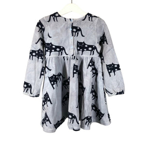 Unisex Polarn O. Pyret - Tricot dress, size 98 - 104 - Light blue (2)