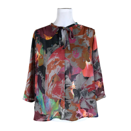 Unisex Lindex - Schiffon tunic, size 40 - Violet ()