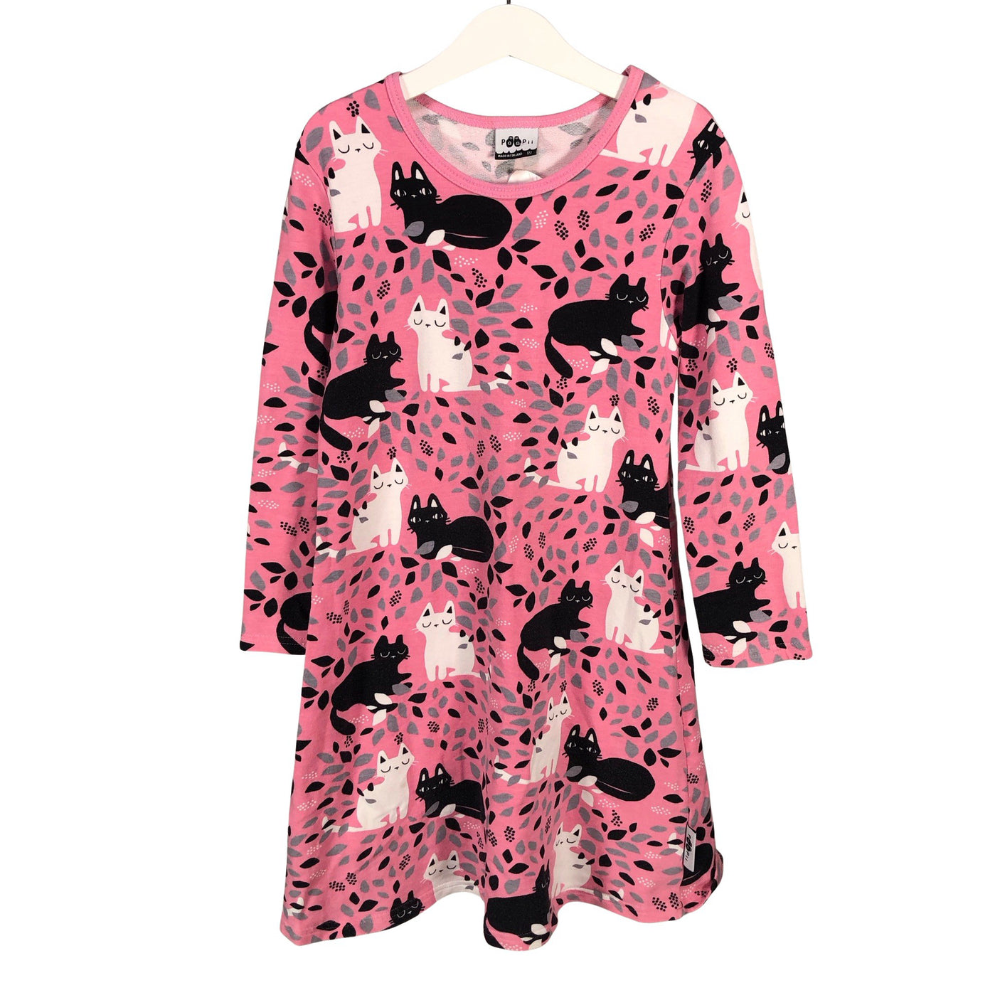 Unisex PaaPii - Tricot dress, size 116 - 122 - Light pink (1)