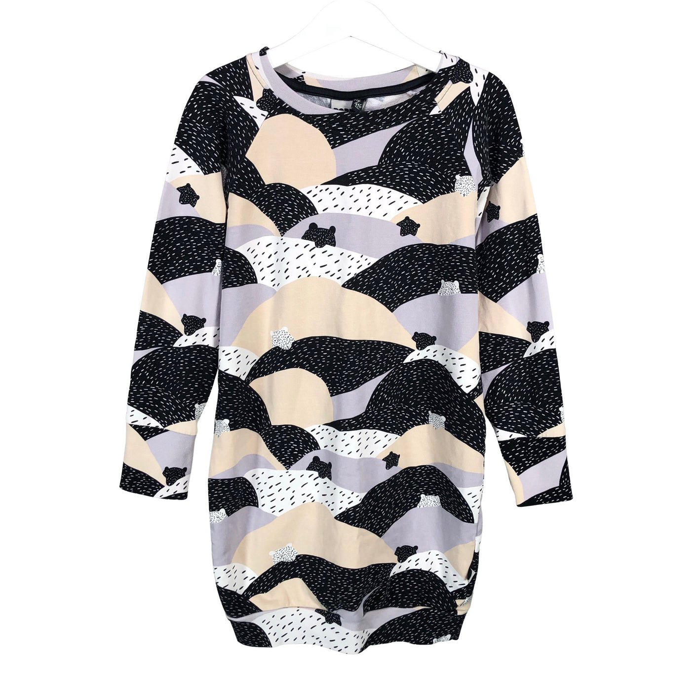 Unisex Papu - Tricot dress, size 110 - 116 - Beige (1)