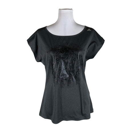 Unisex Adidas - Sports shirt, short sleeve, size 38 - Gray ()