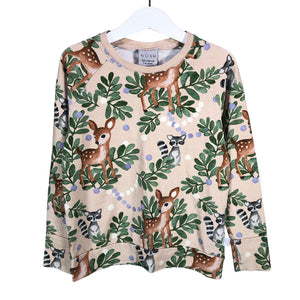 Unisex NOSH - Tricot shirt, size 122 - 128 - Beige (1)