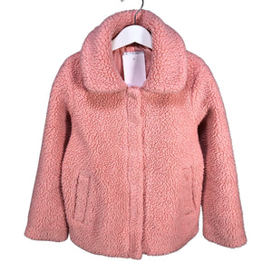 Unisex Lindex - Faux fur coat, size 122 - 128 - Pink (1)