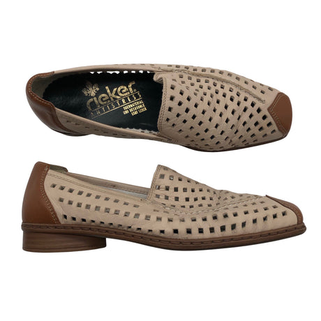 Unisex Rieker - Loafers, size 36 - Beige ()