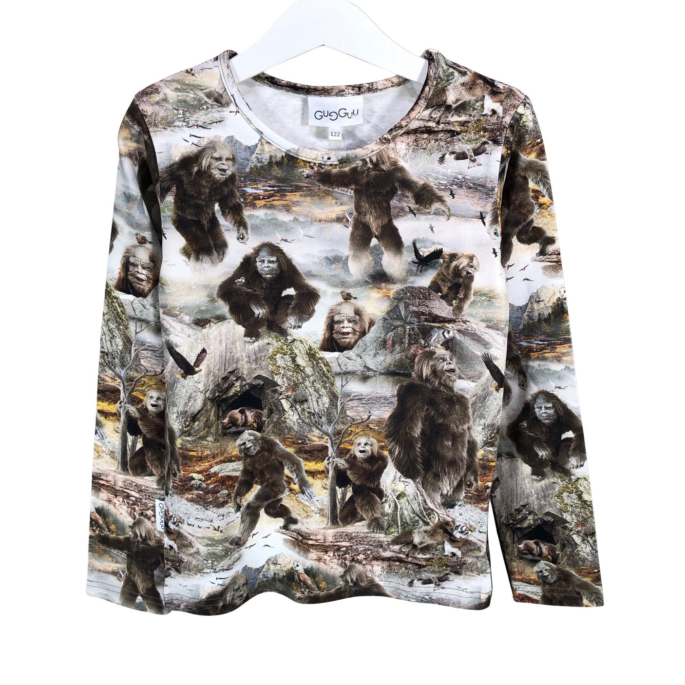 Unisex Gugguu - Tricot shirt, size 116 - 122 - Brown (1)