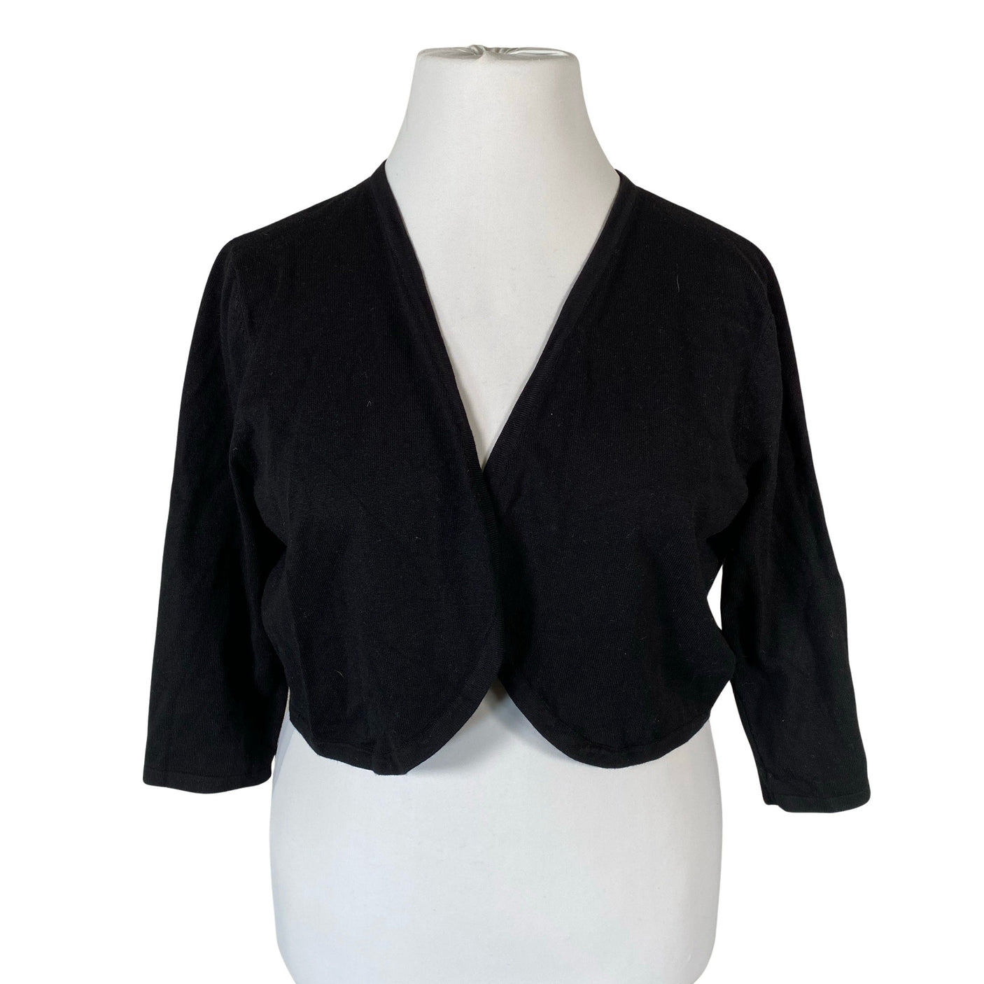Unisex Hell Bunny - Knit bolero jacket, size 44 - Black (1)