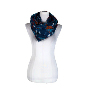 Unisex Esprit - Circle scarf, size Midi - Blue (1)