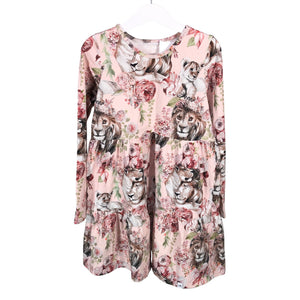 Unisex Nakoa - Tricot dress, size 128 - 134 - Light pink (1)
