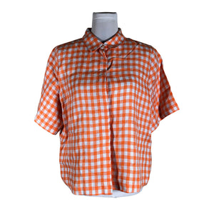 Unisex Samuji - Collared shirt, size 40 - Orange (1)