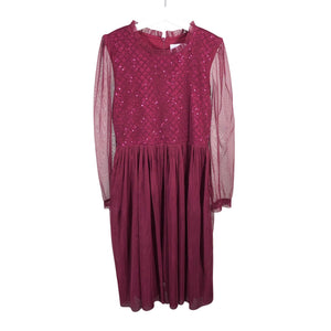 Unisex Happy Girls - Party dress, size 146 - 152 - Wine red (1)