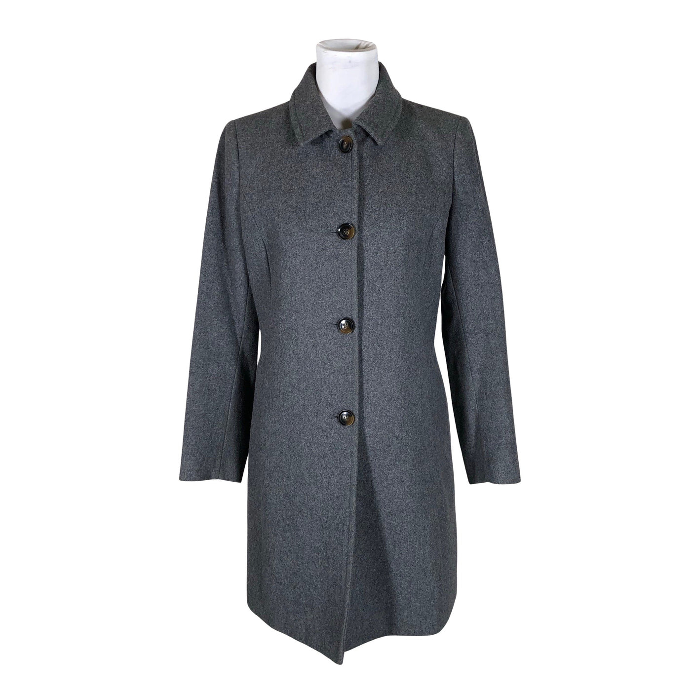 Unisex Benetton - Wool coat, size 38 - Gray (1)