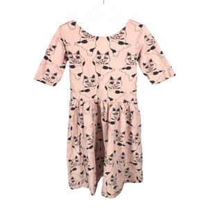 Unisex Mainio - Tricot dress, size 122 - 128 - Light pink (1)