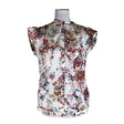 Unisex Massimo Dutti - Short-sleeved blouse, size 38 - Natural white ()