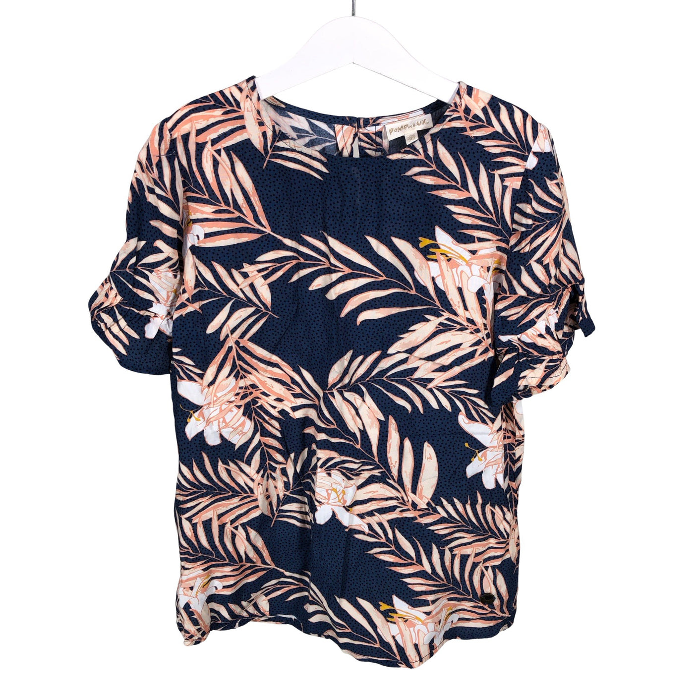 Unisex POMPdeLUX - Short-sleeved blouse, size 134 - 140 - Blue (1)