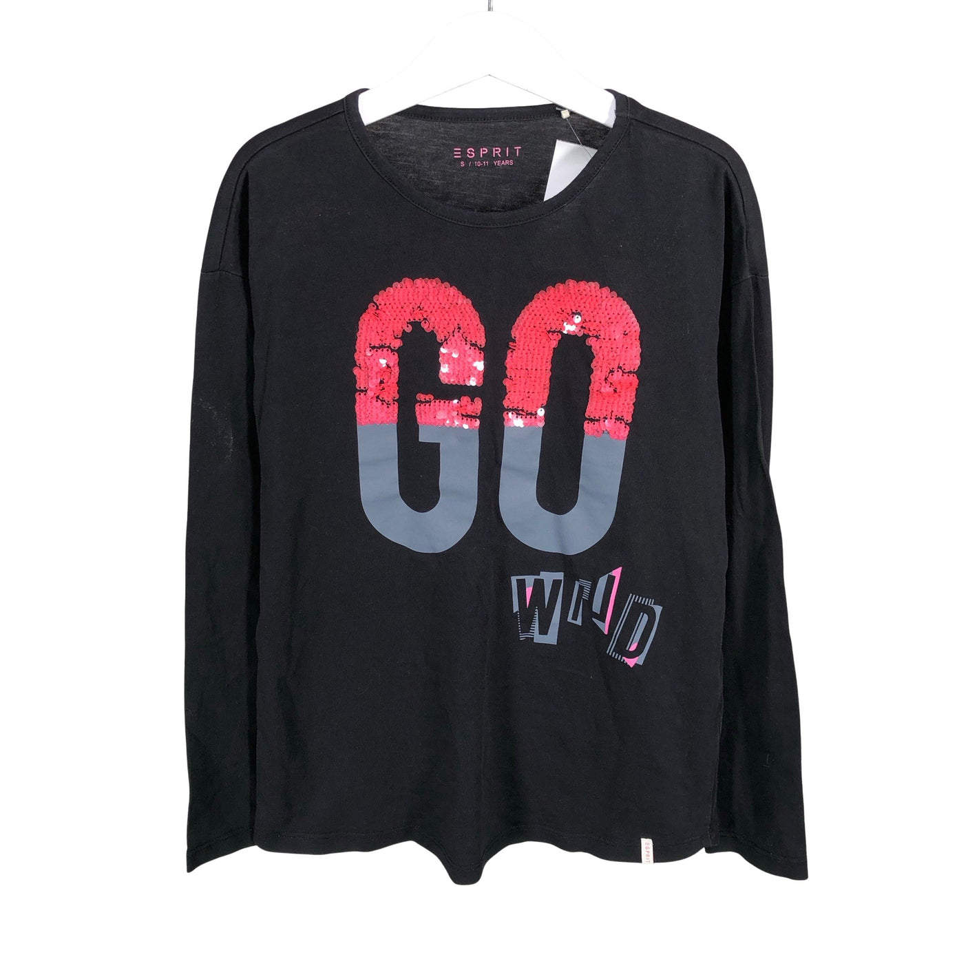 Unisex Esprit - Tricot shirt, size 140 - 146 - Black (1)