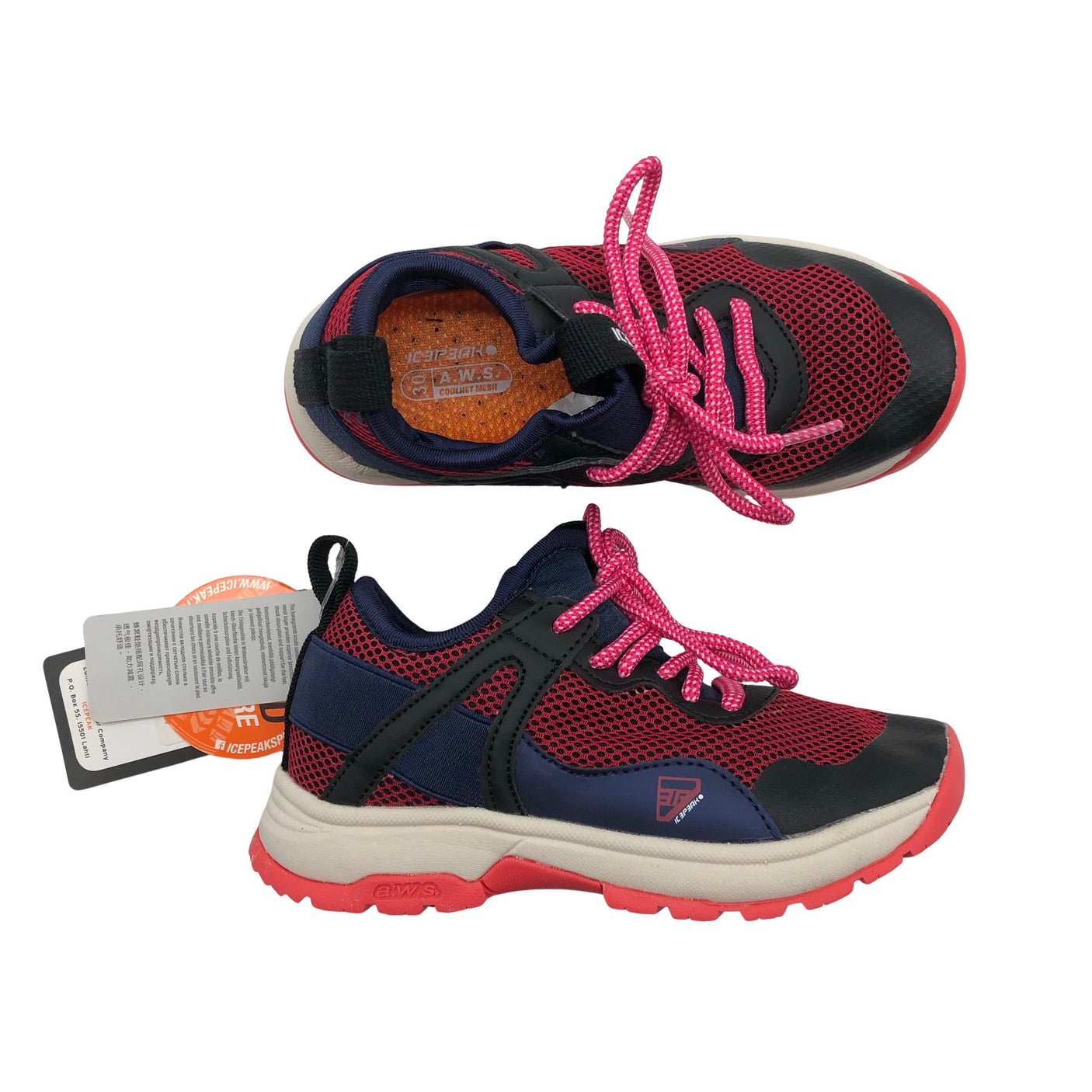 Unisex Icepeak - Sneakers, size 30 - Red (1)