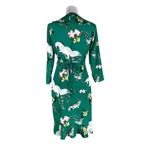 Unisex Y.A.S - Schiffon dress, size 36 - Green (2)