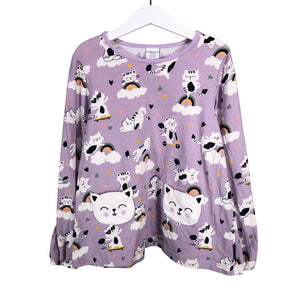 Unisex Polarn O. Pyret - Tricot shirt, size 122 - 128 - Violet (1)