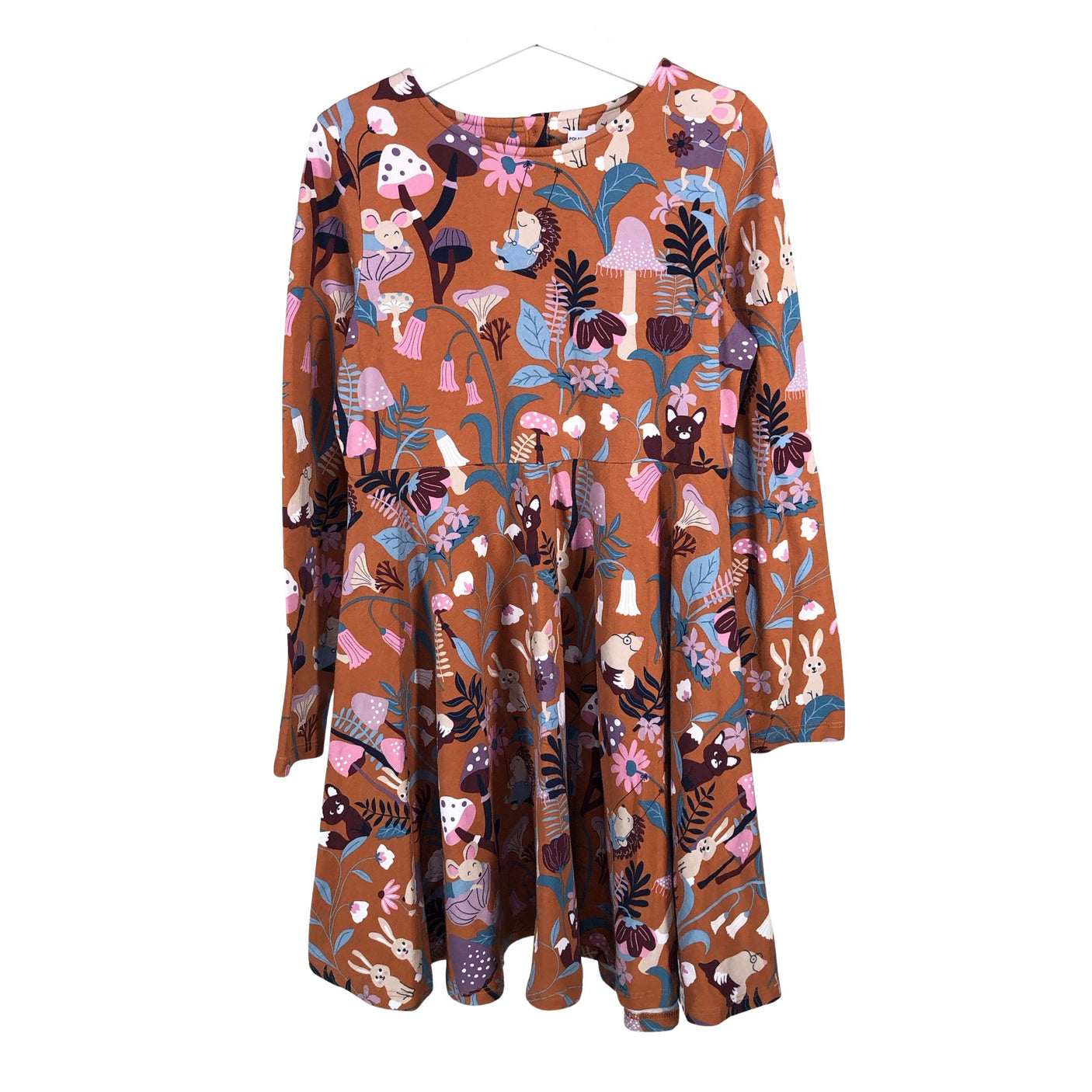 Unisex Lindex - Tricot dress, size 122 - 128 - Brown (1)