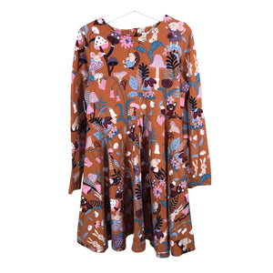Unisex Lindex - Tricot dress, size 122 - 128 - Brown (1)