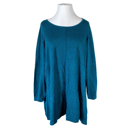 Unisex Zizzi - Knit tunic, size 58 - Blue ()