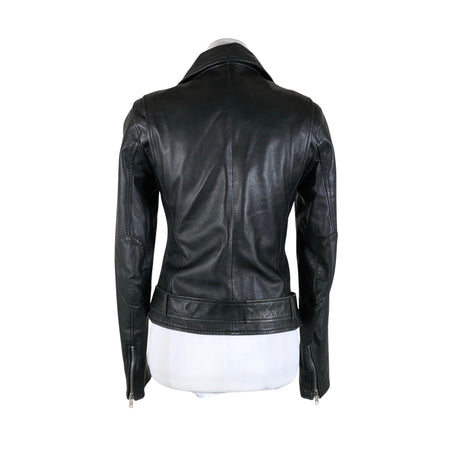 Unisex Bruno Zaragoza - Leather jacket, size 38 - Black (2)