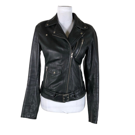 Unisex Bruno Zaragoza - Leather jacket, size 38 - Black ()