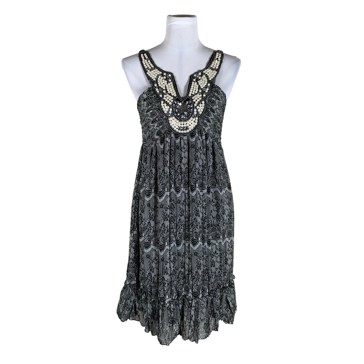 Unisex Pin Up - Party dress, size 36 - Gray (1)