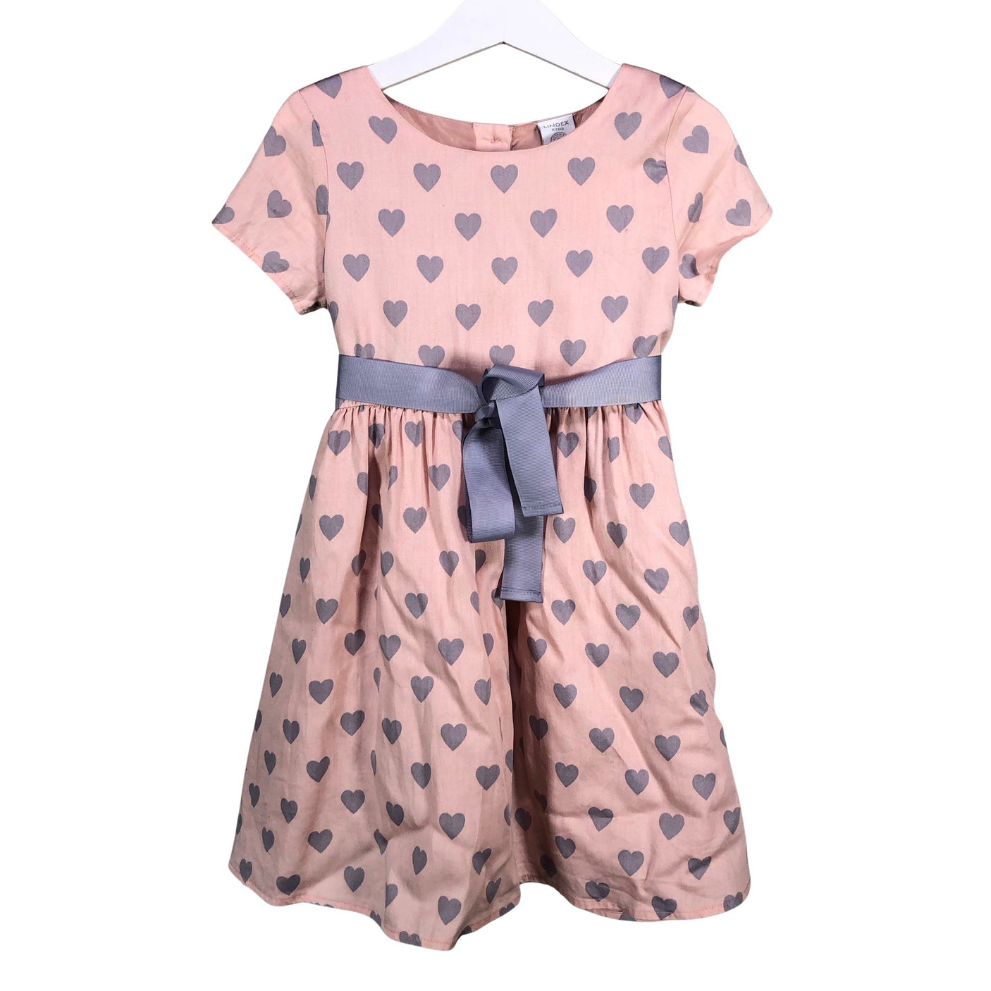 Unisex Lindex - Party dress, size 104 - 110 - Light pink (1)