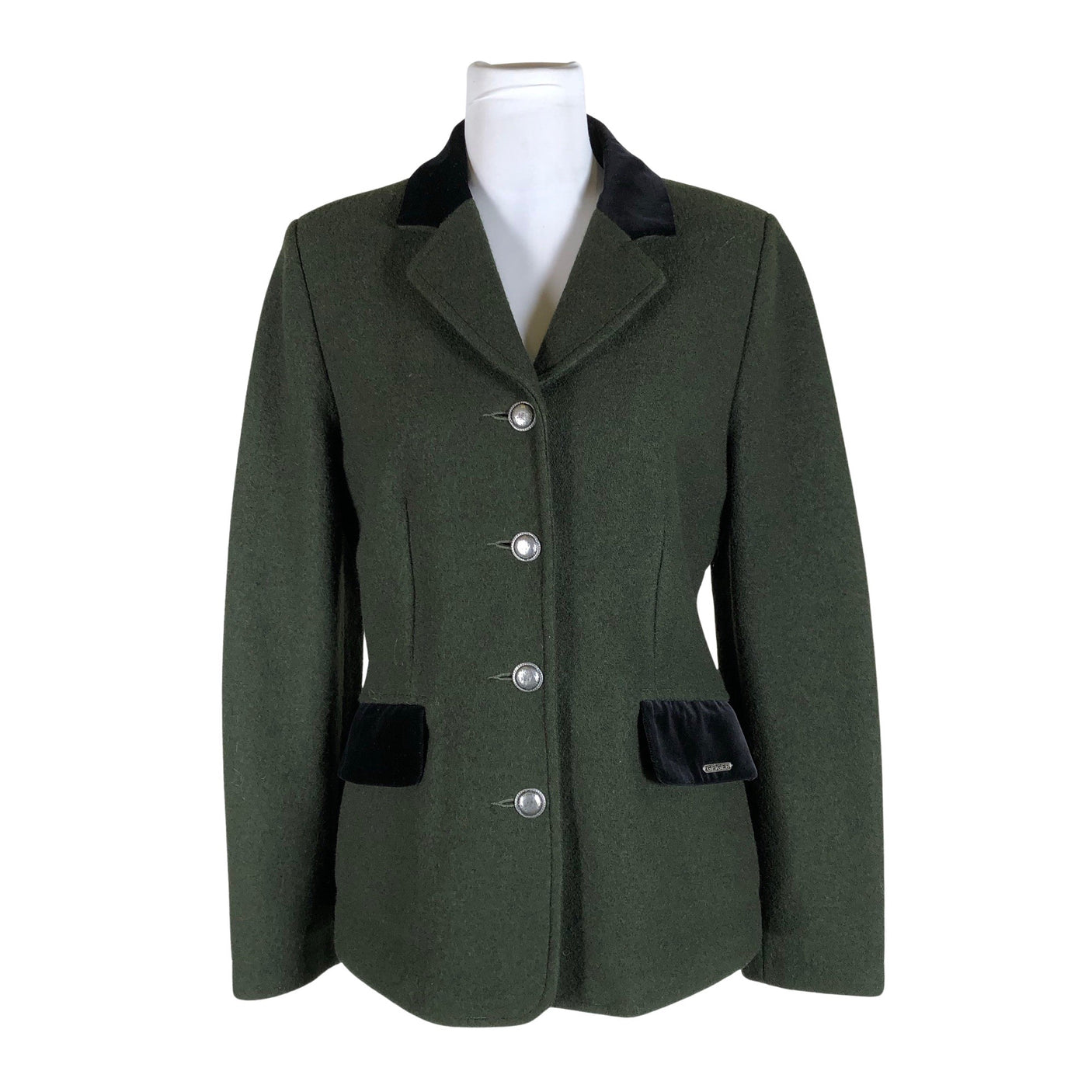 Unisex Geiger - Wool coat, size 38 - Green (1)