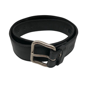 Unisex Basic Nature - Leather belt, size No size - Black (1)