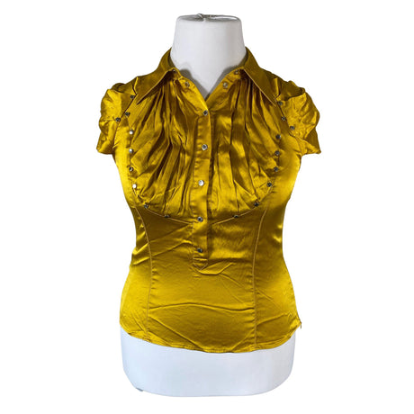 Unisex Karen Millen - Short-sleeved blouse, size 42 - Yellow ()